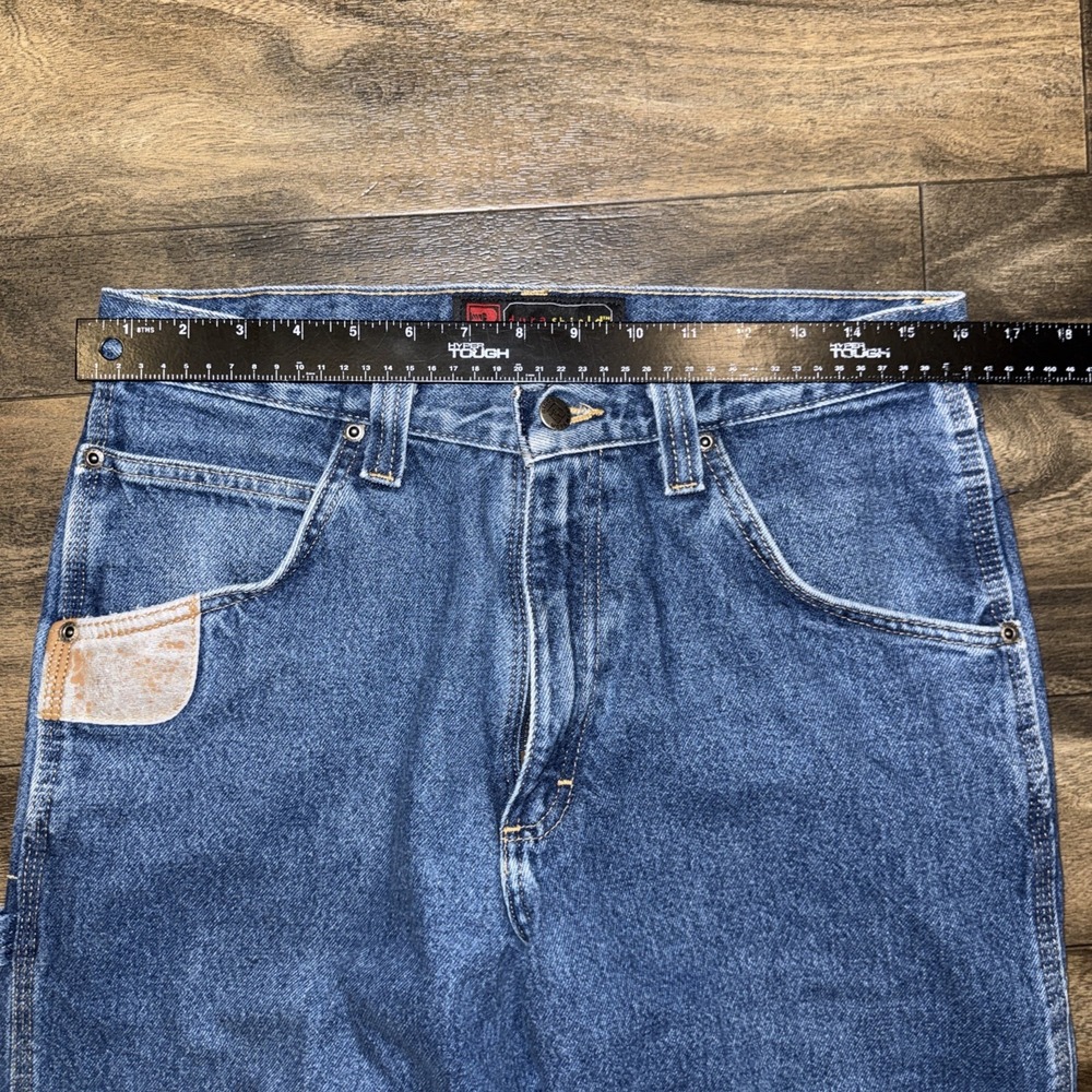 Wrangler Riggs Workwear Durashield Denim Dark Wash Jeans Carpenter Men's 32x34 - Picture 5 of 10